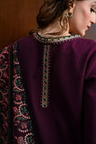 Elayna Zaib – Embroidered Luxury Dhanak 3PC Suit | Unstiched Zarroon Luxe