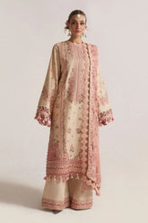 Roohi - Luxury Lawn 3PC Chikenkari Heavy Embroidered Suit | Unstitched Summer Luxe '26