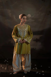 Sadaf - Luxury Dhanak Heavy Embroidered 2PC Suit | Unstitched Zaroon Luxe