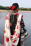 Nazneen - Luxury Dhanak Heavy Embroidered 3PC Suit With Velvet Shawl | Unstitched