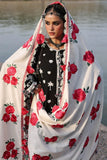 Nazneen - Luxury Dhanak Heavy Embroidered 3PC Suit With Velvet Shawl | Unstitched