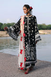 Nazneen - Luxury Dhanak Heavy Embroidered 3PC Suit With Velvet Shawl | Unstitched
