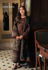 Afsaneh - Luxury Dhanak 3PC Chikenkari Heavy Embroidered Suit | Zf-W- 117 Zaroon Luxe '26
