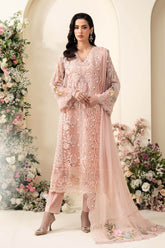 Lumina - Luxury Dhanak 3PC Chikenkari Heavy Embroidered Suit | Zf- 111 Zaroon Luxe '26