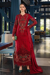 Roselle - Luxury Dhanak 3PC Chikenkari Heavy Embroidered Suit | Zf- 109 Zaroon Luxe '26
