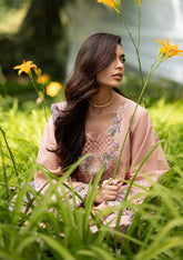 Roxan - Luxury Dhanak 3PC Chikenkari Heavy Embroidered Suit | Zf-W- 119 Zaroon Luxe '26