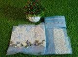 Wafa - Luxury Lawn 3PC Chikenkari Heavy Embroidered Suit | ZF-078 Summer Luxe '26