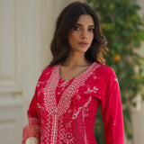 Noor - Luxury Lawn 3PC Chikenkari Heavy Embroidered Suit | ZF-067 Unstitched Summer Luxe '26