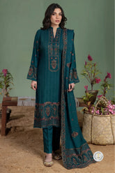 Alishba - Luxury 3PC Chikenkari Heavy Embroidered Suit | ZF-095 Zaroon Luxe '26