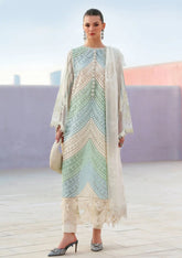 Nawal - Luxury Lawn 3PC Chikenkari Heavy Embroidered Suit | ZF-086 Summer Luxe '26