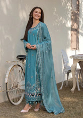Soraya - Luxury Lawn 3PC Chikenkari Heavy Embroidered Suit | ZF-061 Summer Luxe '26