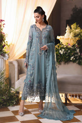 Delkash - Luxury Viscose 3PC Chikenkari Heavy Embroidered Suit | Zf-W- 129 Zaroon Luxe '26