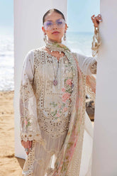 Negin - Luxury Dhanak 3PC Chikenkari Heavy Embroidered Suit | Zf-W- 125 Zaroon Luxe '26