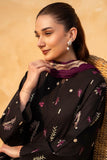 Diana-Bloom 3-pieces dupatta plain shafoon with emboidery lace