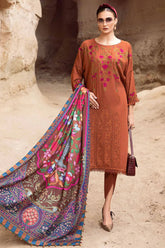 Tabeer - Luxury Dhanak Embroidered 3PC Suit | Unstitched