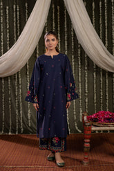 Mahnaz - Luxury Dhanak Heavy Embroidered 2PC Suit | Unstitched Zaroon Luxe
