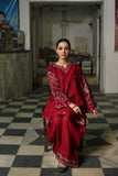 Mehru - Luxury Dhanak Heavy Embroidered 2PC Suit | Unstitched Zaroon Luxe