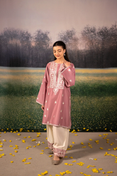 Noor - Luxury Dhanak Heavy Embroidered 2PC Suit | Unstitched Zaroon Luxe