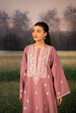 Noor - Luxury Dhanak Heavy Embroidered 2PC Suit | Unstitched Zaroon Luxe