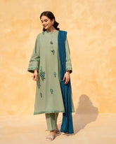 Anmol 3 Pieces with Embroidery dupatta