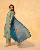 Anmol 3 Pieces with Embroidery dupatta