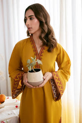 Sharmeen - Luxury Dhanak Heavy Embroidered 2PC Suit | Unstitched Zaroon Luxe
