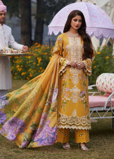 Aiza - Luxury Lawn 3PC Chikenkari Heavy Embroidered Suit | Unstitched Summer Luxe '26