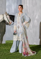 Eman - Luxury Lawn 3PC Chikenkari Heavy Embroidered Suit | Unstitched Summer Luxe '26