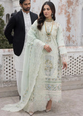 Dastaan by Mahnur - Luxury Lawn 3PC Chikenkari Heavy Embroidered Suit | Unstitched Summer Luxe '26