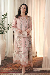 Maria - Dhanak Chikankari Emroidered 3PC Suit | Unstitched Winter Luxe