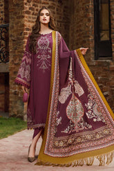 Roopnaz - Luxury Dhanak Heavy Embroidered 3PC Suit | Unstithced Zaroon Luxe
