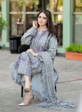 Mahsa - Luxury Lawn 3PC Chikenkari Heavy Embroidered Suit | EA-091 Summer Luxe '26