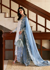 Rehar - Luxury Silk 3PC Chikenkari Heavy Embroidered Suit | Zf-W- 121 Zaroon Luxe '26
