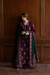 Elayna Zaib -ZF 050 - Luxury Lawn 3PC Chikenkari Heavy Embroidered Suit |  Summer Luxe '26