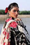 Nazneen - Luxury Dhanak Heavy Embroidered 3PC Suit With Velvet Shawl | Unstitched