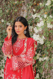 Sadaf - Luxury Lawn 3PC Chikenkari Heavy Embroidered Suit | Unstitched Summer Luxe '26