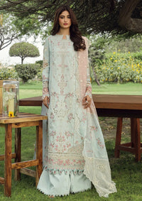 Javeria ZF-S-051 - Luxury Lawn 3PC Chikenkari Heavy Embroidered Suit | Unstitched Summer Luxe '26