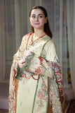 Zara - Luxury Dhanak Heavy Embroidered 3PC Suit | Unstitched Zaroon Luxe