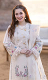 Hania - Luxury Lawn 3PC Chikenkari Heavy Embroidered Suit | Unstitched Summer Luxe '26