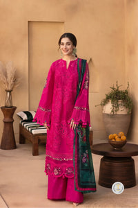 Sunehri - Luxury 3PC Chikenkari Heavy Embroidered Suit | ZF-098Zaroon Luxe '26