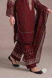 Afia - Luxury Lawn 3PC Chikenkari Heavy Embroidered Suit | ZF-100 Summer Luxe '26