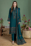 NOOR E FAJAR WINTER DHANAK 3PC WITH DHANAK EMBROIDERED SHAWL | Unstitched