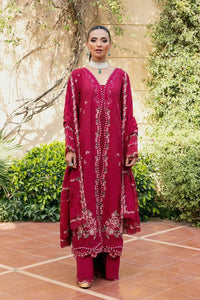 Zubi - Luxury Lawn 3PC Chikenkari Heavy Embroidered Suit | Unstitched Summer Luxe '26