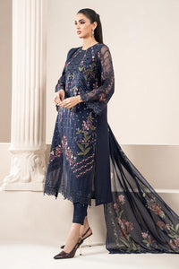 Samira - Luxury Lawn 3PC Chikenkari Heavy Embroidered Suit | ZF-072 Unstitched Summer Luxe '26