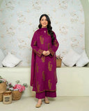 AMBER 3-PIECE (With Monar printed  Dupatta)