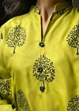 Tree Printed 2pcs (apple green) | Zaroon