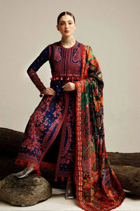 Noor -  Luxury Dhanak Heavy Embroidered 3PC Suit | Unstitched Zaroon Luxe