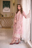 Luxe Pink - Zf -011 Luxury Lawn 3PC Chikenkari Heavy Embroidered Suit | ZF 011 - Unstitched Summer Luxe '26