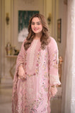 Luxe Pink - Zf -011 Luxury Lawn 3PC Chikenkari Heavy Embroidered Suit | ZF 011 - Unstitched Summer Luxe '26
