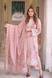 Luxe Pink - Zf -011 Luxury Lawn 3PC Chikenkari Heavy Embroidered Suit | ZF 011 - Unstitched Summer Luxe '26